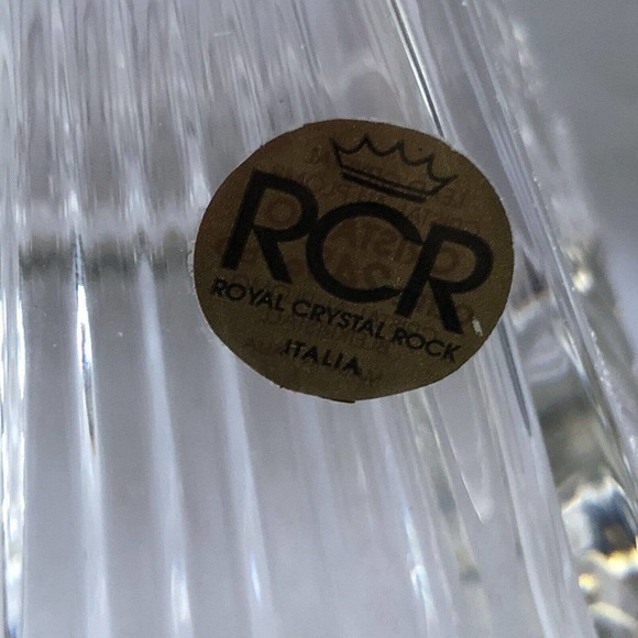 RCR ROYAL CRYSTAL ROCK 5" PYRAMID CRYSTAL PERFUME BOTTLE/STOPPER/SEAL/SALE! - Picture 10 of 10